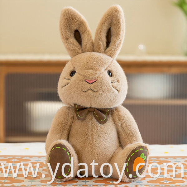 Cute plush brown rabbit